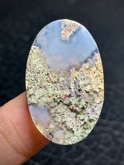 Scenic Moss Agate Oval Cabochon 30.5x19x5mm