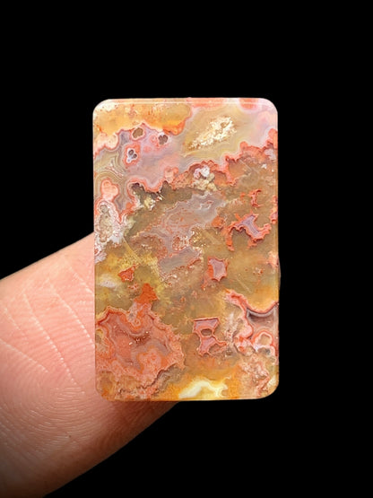 Moss Agate Rectangle Cabochon 19.5x12x4mm