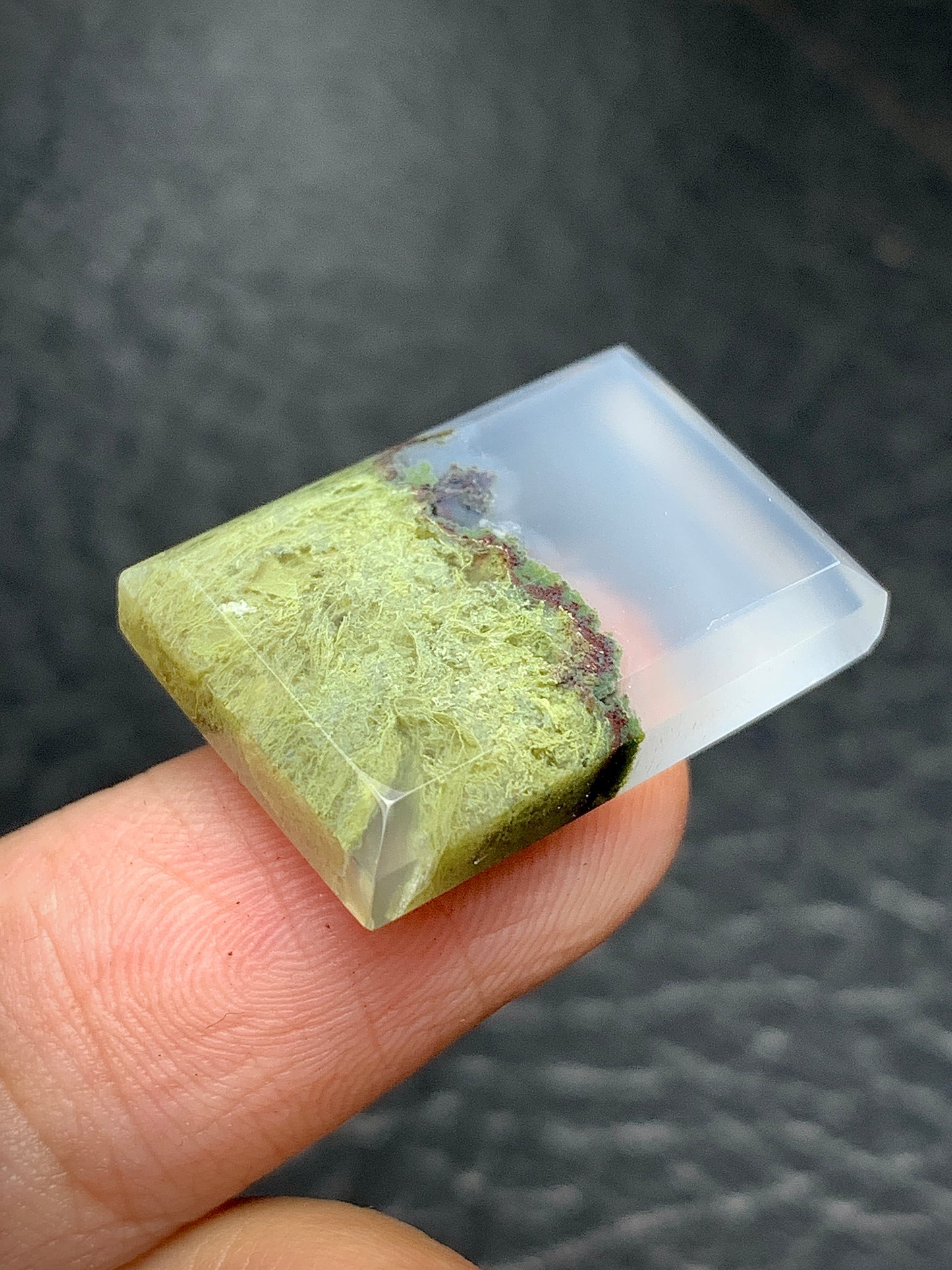 Scenic Moss Agate Rectangle Cabochon 23x16x5mm