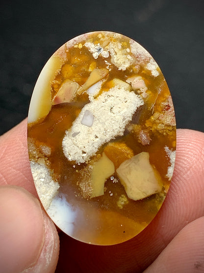 Conglomerate Agate Oval Cabochon 25x17.5x5.5mm