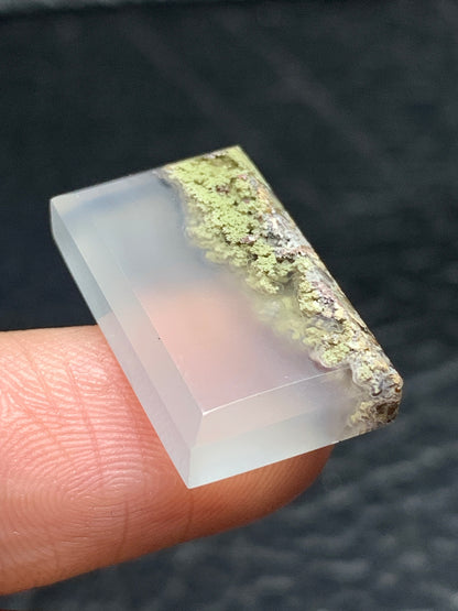 Scenic Moss Agate Rectangle Cabochon 20.5x12.7x5mm