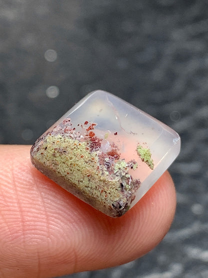 Scenic Moss Agate Square Cabochon 11.3x11.3x3.6mm