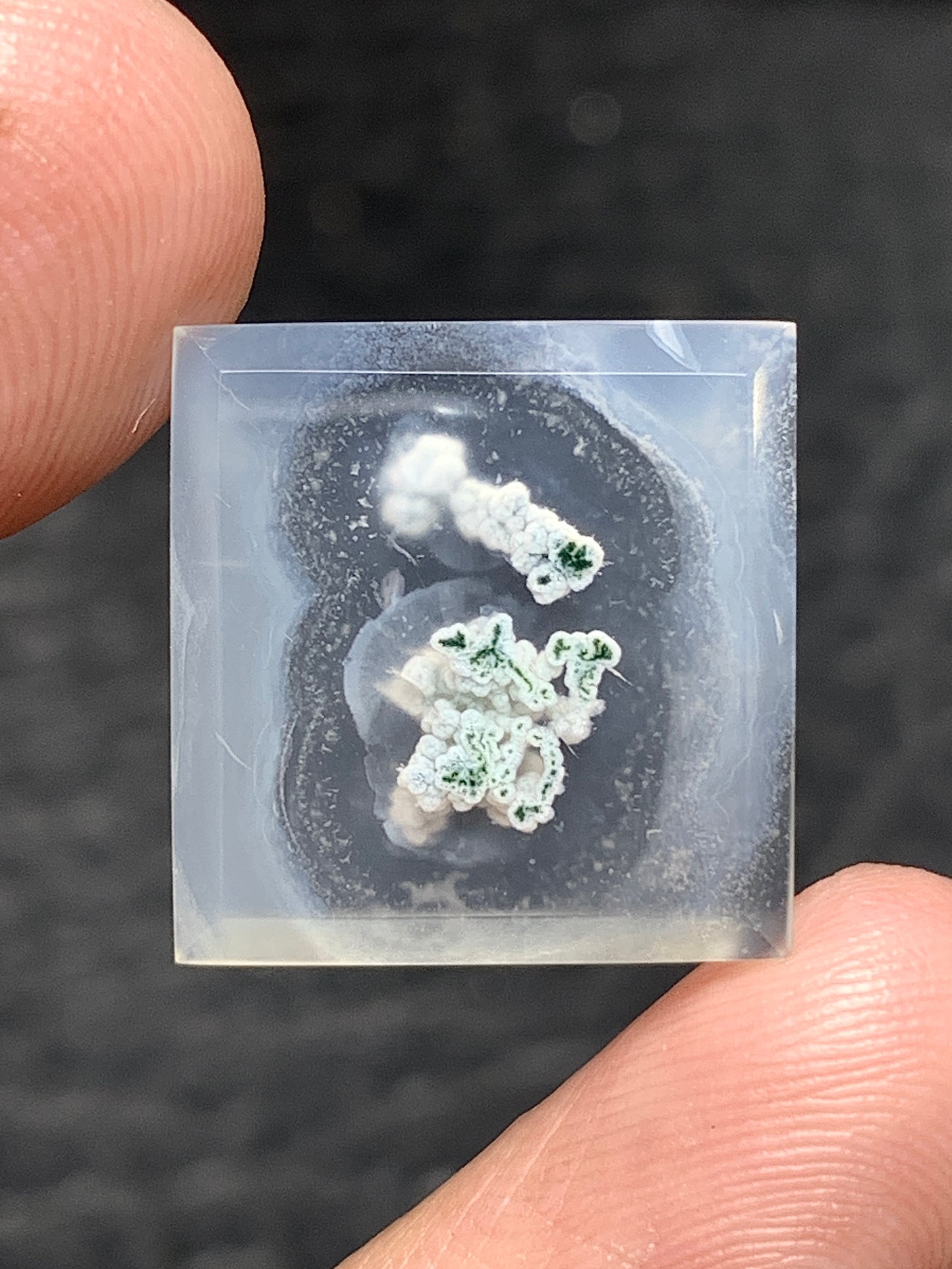 Unique Moss Agate Square Cabochon 15x15x2.8mm