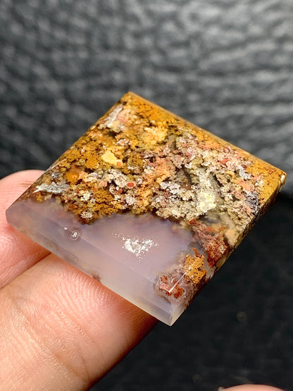 Scenic Moss Agate Square Cabochon 24x24x4mm