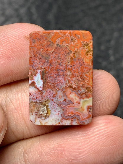 Moss Agate Rectangle Cabochon 21x14x4.5mm