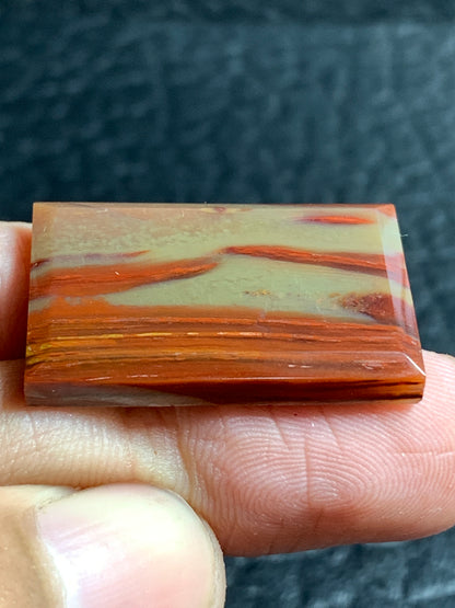 Petrified Palmwood Rectangle Cabochon 21.7x18x4mm