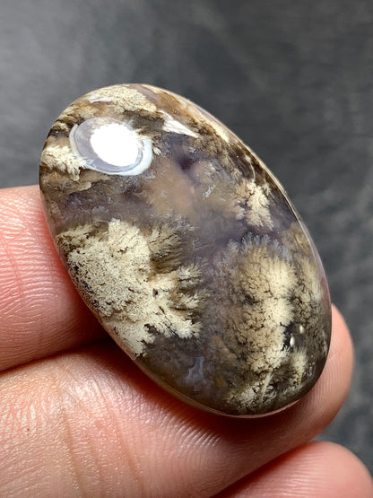 Plume Agate Oval Cabochon 29x19x6mm