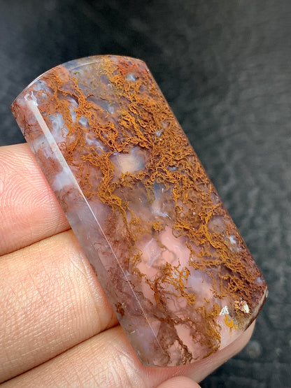 Scenic Moss Agate Oblong Cabochon 45x24x4.5mm