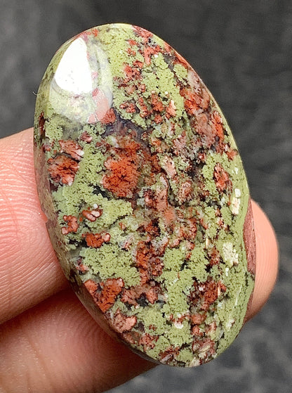 Moss Agate Oval Cabochon 28.5x18x6mm