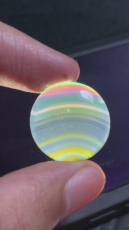 Rainbow Iris Agate Round Cabochon 19.8x19.8x5mm